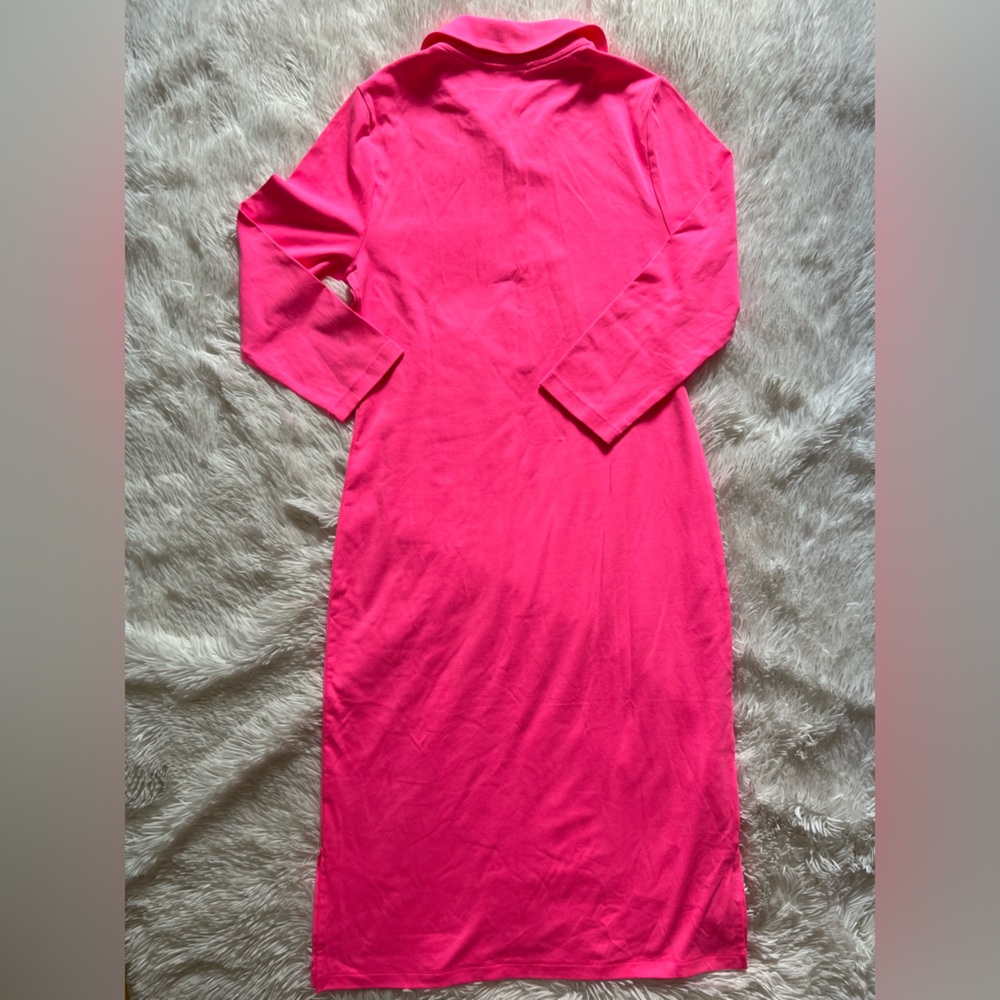 Lilly Pulitzer Bright Pink Long Sleeve Dress - Picture 3 of 11